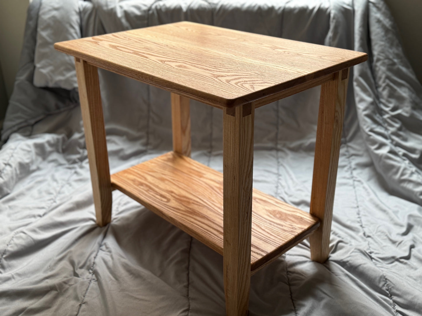 Ash Wood End Table