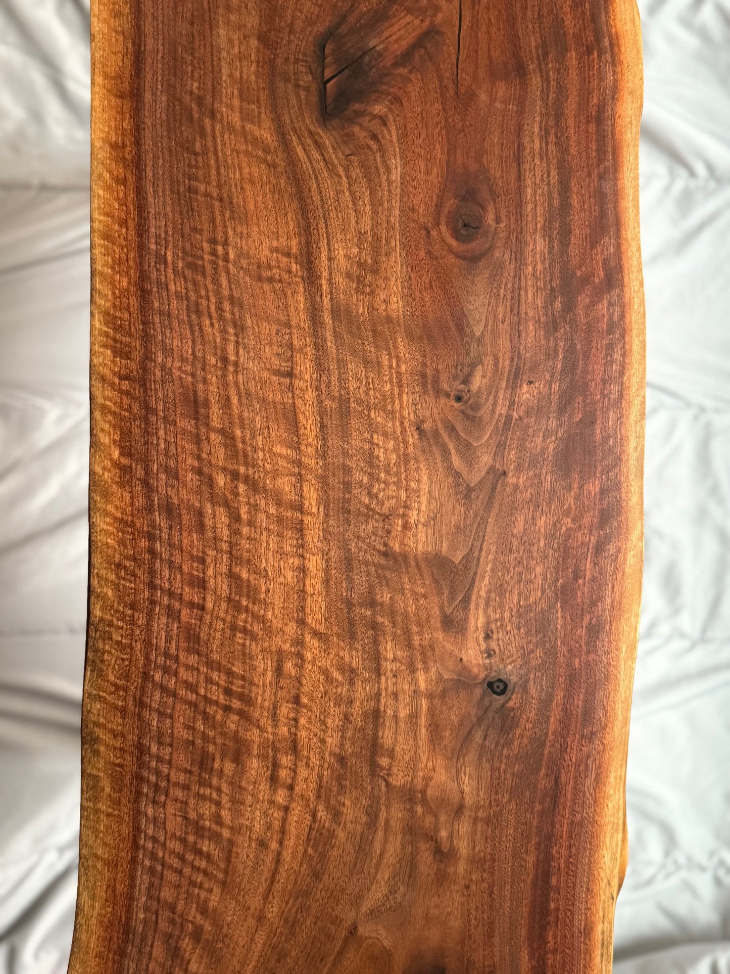 Live Edge Black Walnut End Table