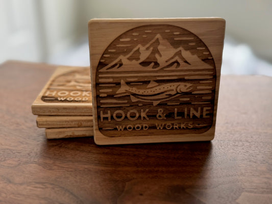 Custom Laser Engraved Coasters-Contact For Pricing